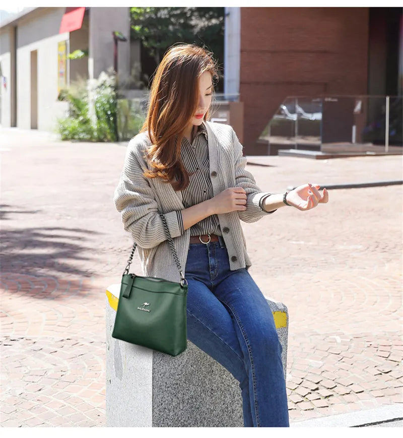 Sacs a main pour femmes de haute qualité sacs à bandoulière en cuir Vintage