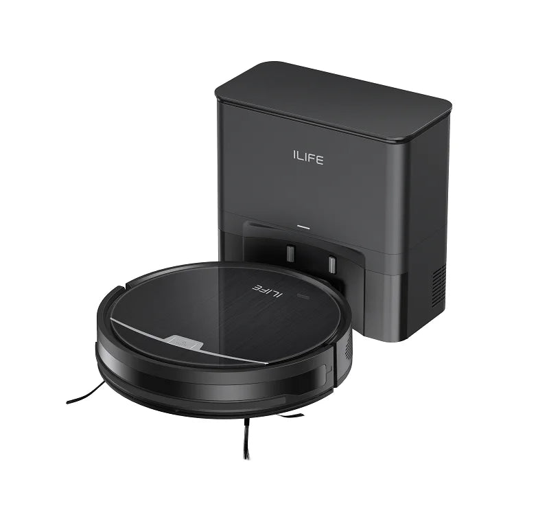 Aspirateur robot ILIFE V9/V9Pro, autovideur, aspiration puissante de 3000 Pa, navigation gyroscopique, programmation, contrôle par application/Alexa, pour poils d'animaux