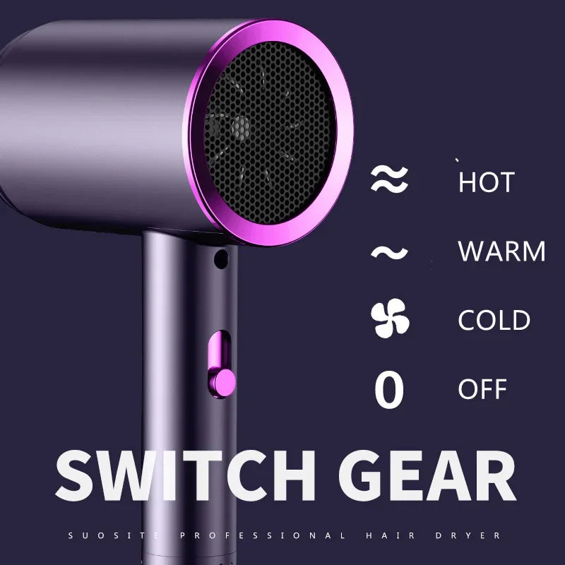 Sèche-cheveux domestique Xiaomi 24000W Sèche-cheveux à ions négatifs bleus haute puissance à séchage rapide sans blesser les racines des cheveux