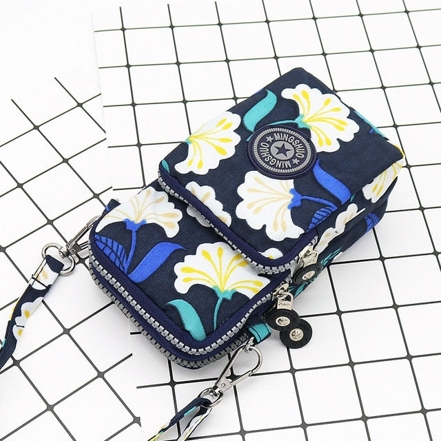 Mini portefeuille avec pochette pour téléphone