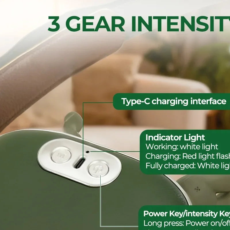 Masseur de cou, pour les épaules, coussin relaxant cervical, masseur shiatsu pour dos et cou, coussin de massage électrique, réglage à 3 vitesses avec chaleur