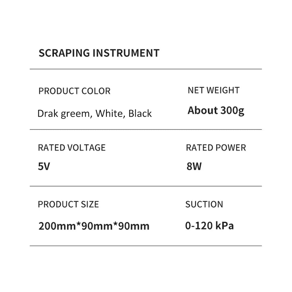 Appareil de massage électrique à ventouses sous vide a 12 niveaux ,GuaSha Anti-cellulite Santé Grattage Chauffage Minceur Massage Thérapie des points d'acupuncture