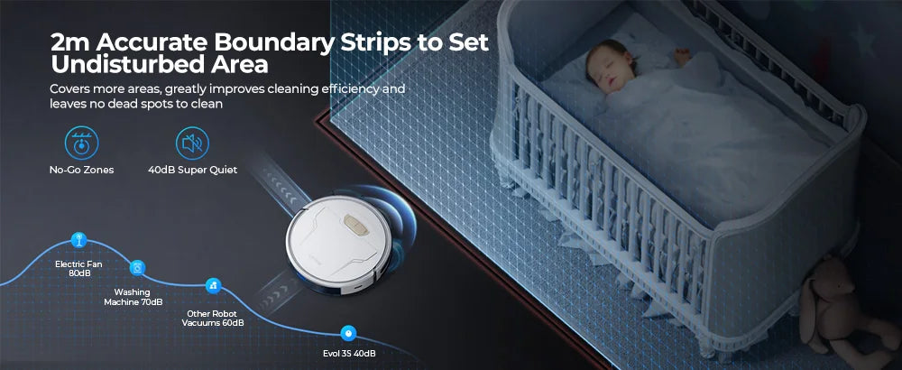 Laresar Clean Robot Aspirador y Fregasuelos, 4000Pa Aspirador Robot, Robot Limpieza Automática 3 en 1, Batería de Larga Duración, Compatible con Alexa/WiFi/App,para Pelo de Mascotas,Piso (Evol 3s)