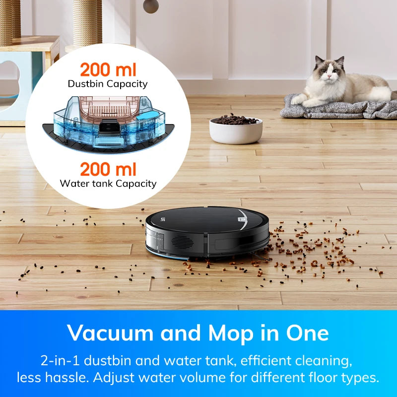 Aspirateur robot ILIFE V9/V9Pro, autovideur, aspiration puissante de 3000 Pa, navigation gyroscopique, programmation, contrôle par application/Alexa, pour poils d'animaux