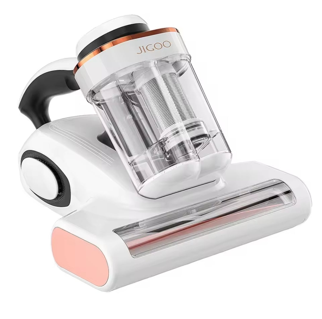 Aspirateur anti-acariens JIGOO J300, 500 W, intelligent, avec lumière UV, capteur d'acariens, affichage numérique intelligent, idéal pour les personnes allergiques, pour le nettoyage des matelas, lits et canapés.