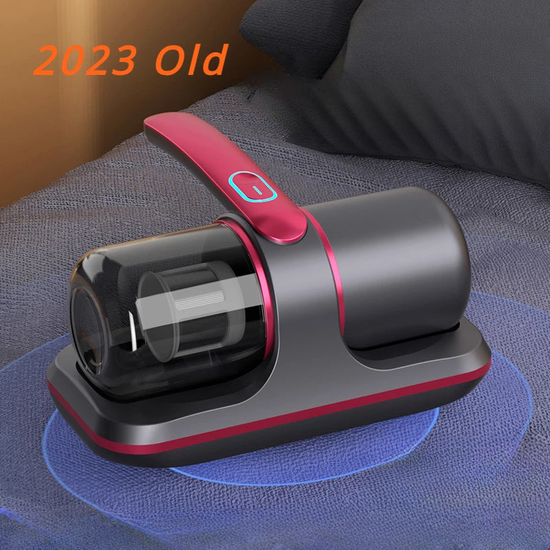 Nouvel aspirateur pour instrument d'élimination des acariens 12000PA Aspirateur à main pour matelas Canapé-lit Nettoyeur de lit à filtre amovible pour la maison