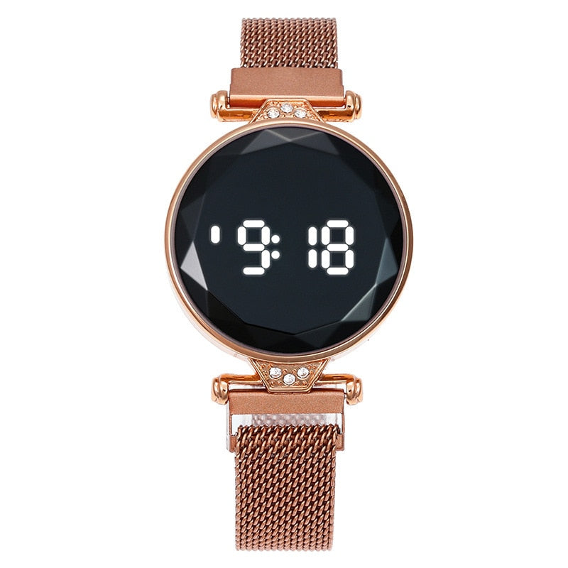 Montre électronique de luxe pour femme 4 Coloris disponibles